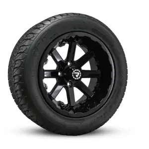 ECLIPSE 255x45R14 on LETHAL 14x7 GLOSS BLACK_angled