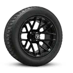 ECLIPSE 255x45R14 on NITRO 14x7 GLOSS BLACK angled