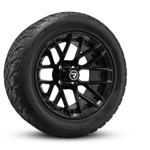 EXODUS 23x10R14 on NITRO 14x7 GLOSS BLACK_angled