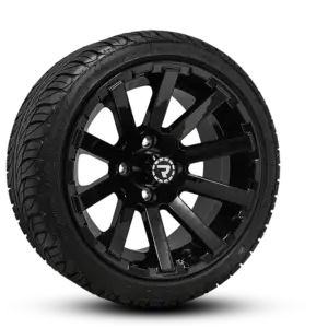 Eclipse 215x35r14 on RPG RECON 14x7 Gloss Black angled copy