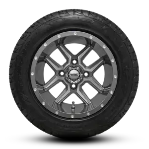 Eclipse 215x50r12 on ROC OCTANE 12x7 Gloss Gunmetal machined flat copy