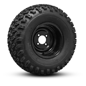 DURO DESERT 22x11x10 on SMOOTH STEEL SATIN BLACK angled copy