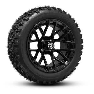 DURO DESERT 23x10x14 on NITRO 14x7 GLOSS BLACK angled