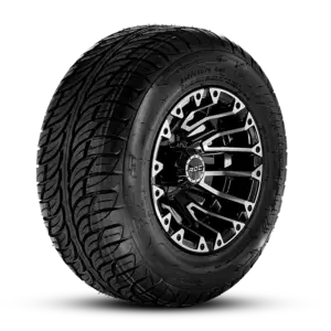 ECLIPSE 205/55R10 / HAVOC 10x7 BLACK MACHINE